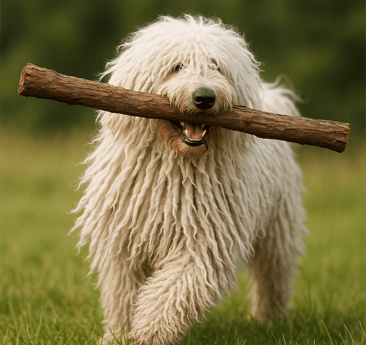 The Founder of Facebook Mark Zuckerberg Has a Komondor