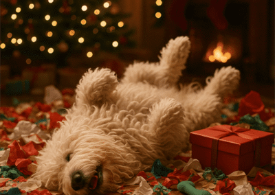 Arthur Komondor Christmas Exhausted