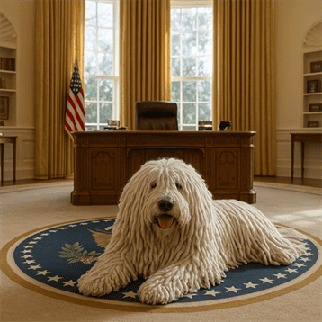 Mop Dog Monday – Why The Komondor Is The Ultimate First Mutt: Dreadlock Diplomacy For The White House!