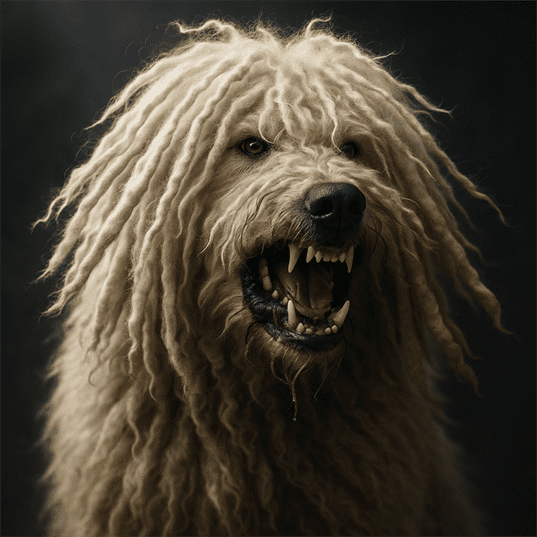 The Komondor: A Corded Guardian’s Fierce Loyalty – Protective, Ferocious, and Aloof with Strangers