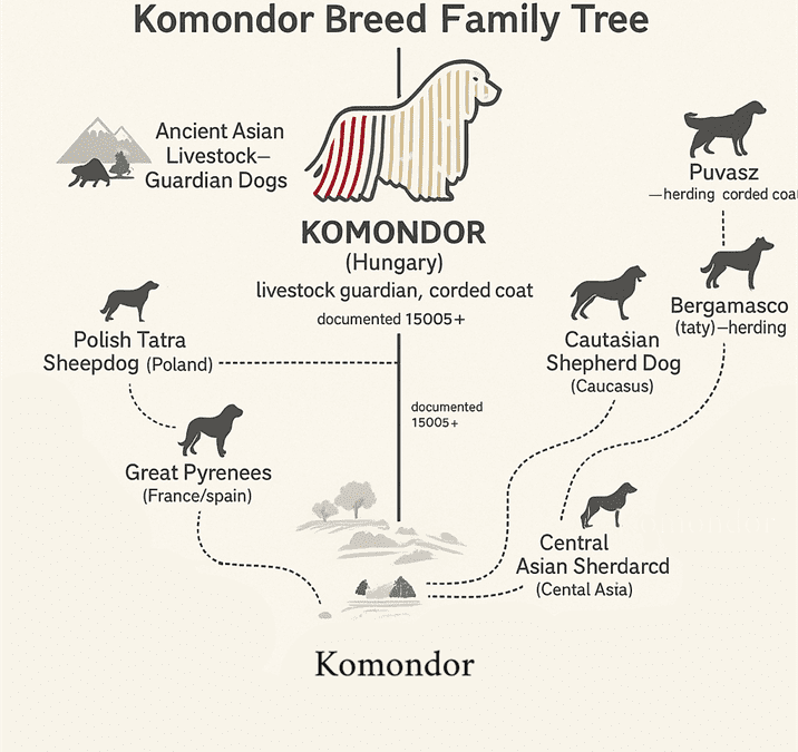 Komondor Family Tree: Ancestry, Bloodlines, and Breed History