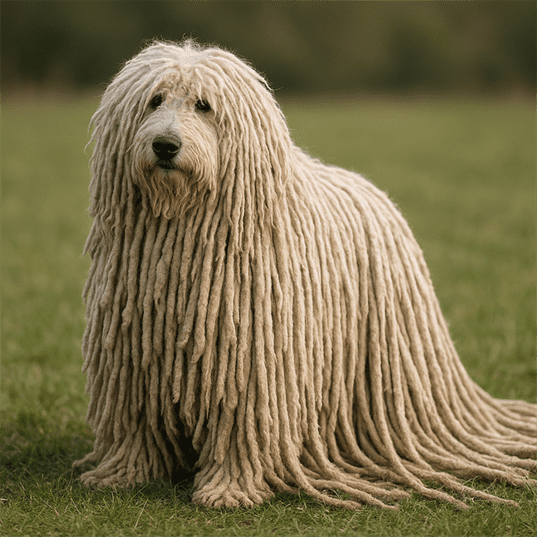 Komondor With Very Long Hair